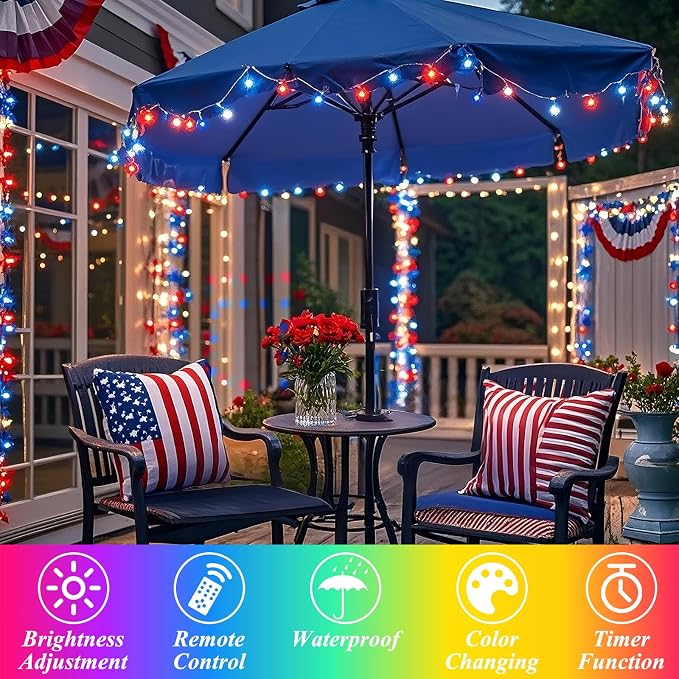 LitHome 99FT 300 LED Color Changing Christmas String Lights Outdoor, 35 Colors - Image 2
