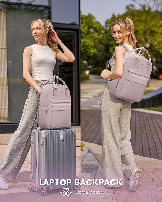 LOVEVOOK Laptop Backpack for Women 15.6 Inch Laptop Bag - Image 7