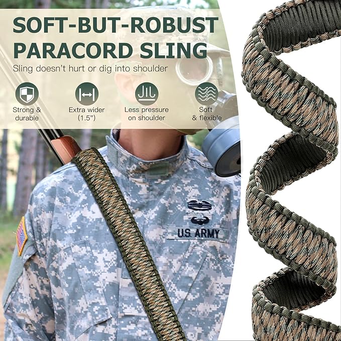 VVAAGG Two-Point Paracord Rifle Sling - Image 4