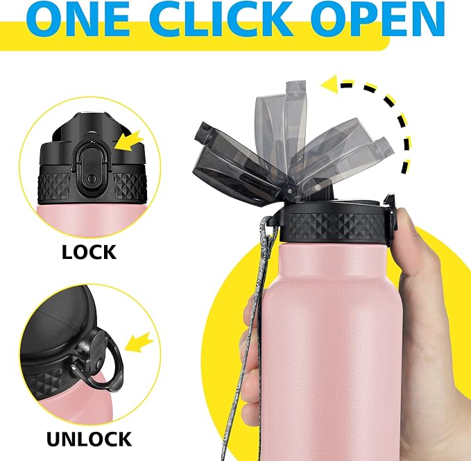 Han's Bottle Sports Water Bottle - 32 Oz - Image 4