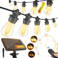 Stright 55FT Solar String Lights Outside Waterproof Remote Control by Stright