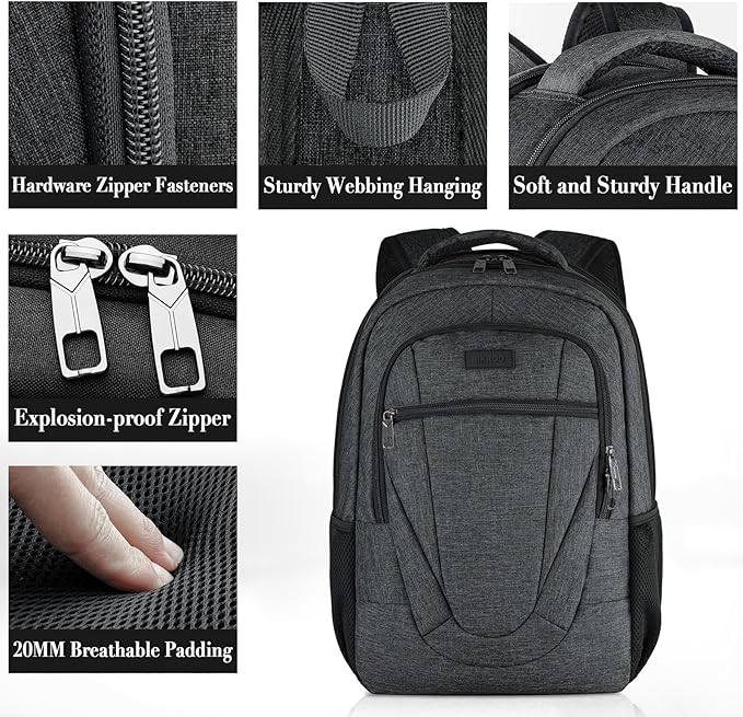 BIKROD Travel Laptop Backpack for Men and Women, Backpacks for School Teen Boys - Image 3