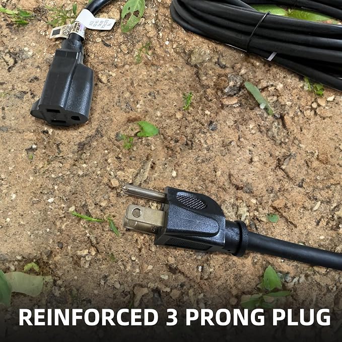 YOJOE Indoor Outdoor Extension Cord, 3 Prong 13A Weatherproof Power Cord - Image 7