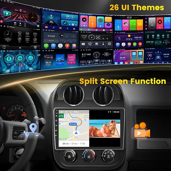 for Jeep Compass Patriot 2010-2016 Android 15 Car Stereo, 10.1" Touchscreen - Image 5