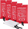 Fire Blanket for Home Emergency Survival – Fiberglass Suspend Fire Flames by Ajiaguo