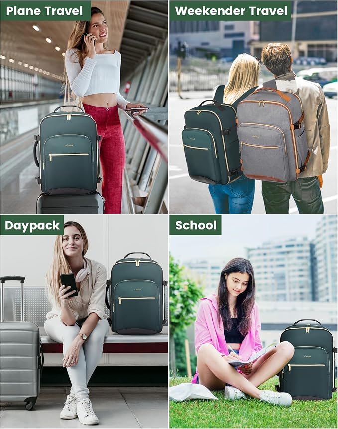 LOVEVOOK Travel Backpack for Women & Men 40L, Airline Approved Carry On - Image 8