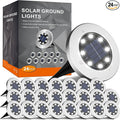 INCX 4.6 inch Solar Lights Outdoor Waterproof, 24 Pack Solar Light by INCX