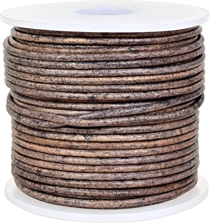 GENIQUE Real/Genuine Round Leather String Cord - Image 2