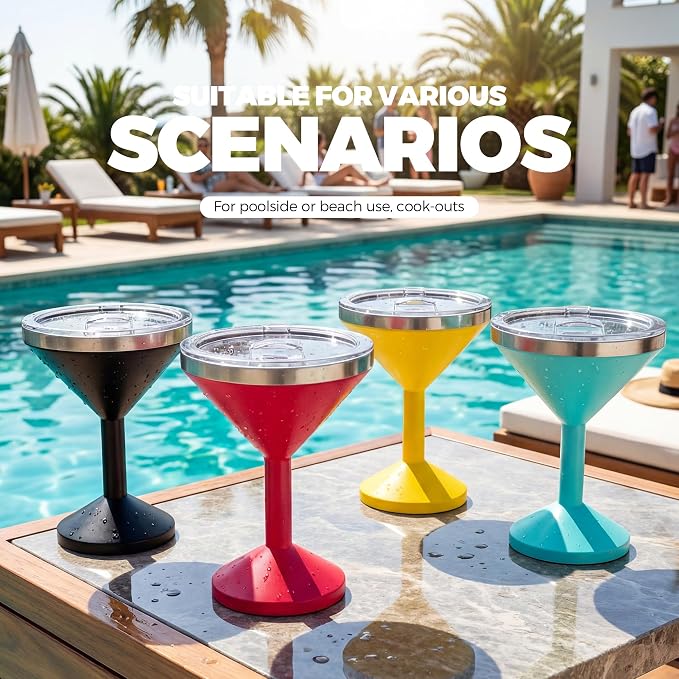 Stainless Steel Martini Glass - Image 5