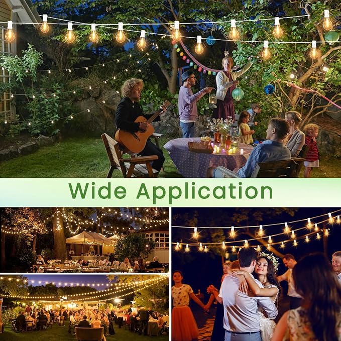 Outdoor String Lights, 100FT LED Patio String Light, String Lights - Image 7