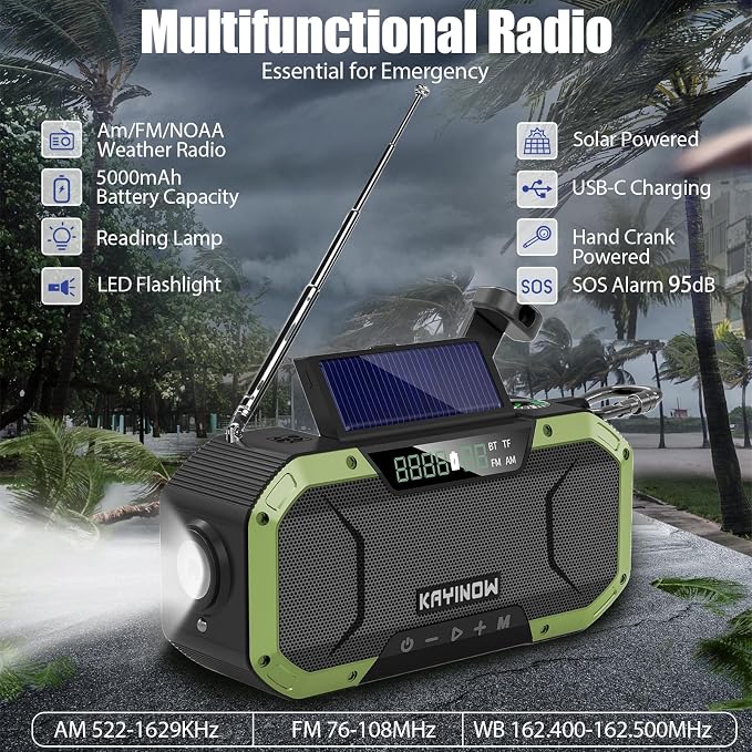 Hand Crank Solar Power Emergency Radio - Image 8