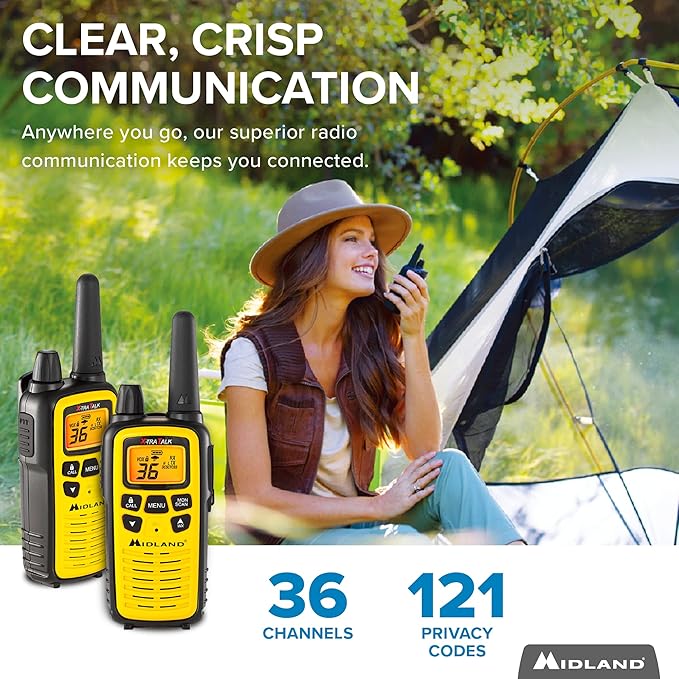 Midland - LXT600VP3 Long Range Walkie Talkie - FRS Two-Way Small Business Radio - Image 2