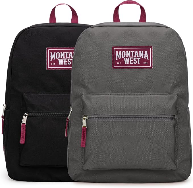 Montana West Backpack for Women Men 2 PCS Lightweight College Bookbags Casual by THEOFFICIALMONTANAWEST