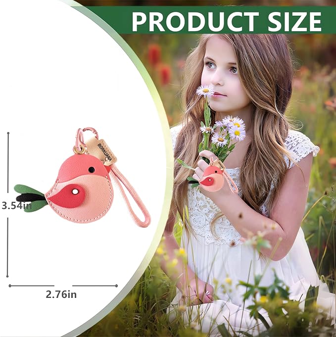 Leather Keychain Holder Case Compatible - Image 2