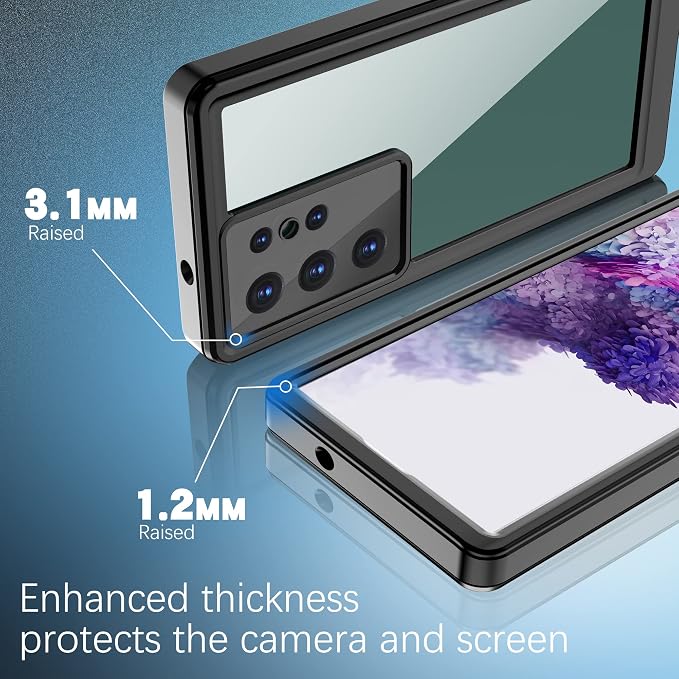 for Samsung Galaxy S23 Ultra Case, IP68 Waterproof Dustproof Case, Full Body - Image 4