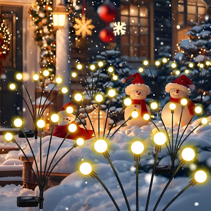 ZFNN Solar Firefly Lights 16 LED Swaying Outdoor Waterproof Decorative Lights - Image 8