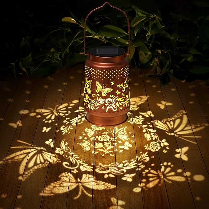 Solar Lanterns Outdoor Waterproof Butterfly Garden Decor Birthday Gifts - Image 2