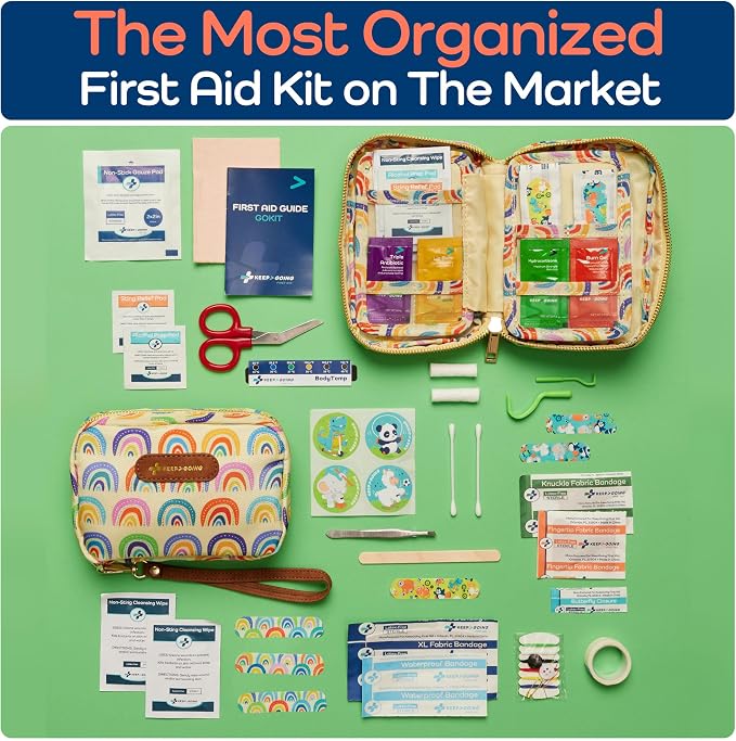 KeepGoing Travel First Aid Kit for Kids – 130 Pc. for Car, Diaper Bag & Backpack - Image 4