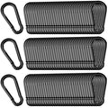 200 Pack M5 Carabiners, 3/16Inch Galvanized Steel Black Quick Link Small by SEUNGCH