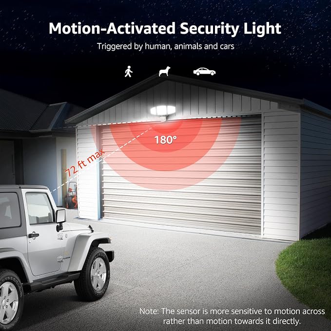 Lepro LED Security Lights, Outdoor Motion Sensor Light, Flood Lights - Image 3
