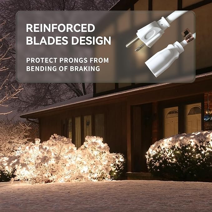 YOJOE Indoor Outdoor Extension Cord, 3 Prong 13A Weatherproof Power Cord - Image 5