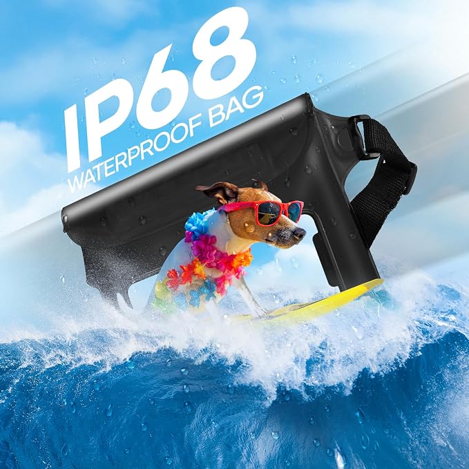 Waterproof Bag for Beach, Waterproof Pouch for Phone Passport Purse, Fanny - Image 2