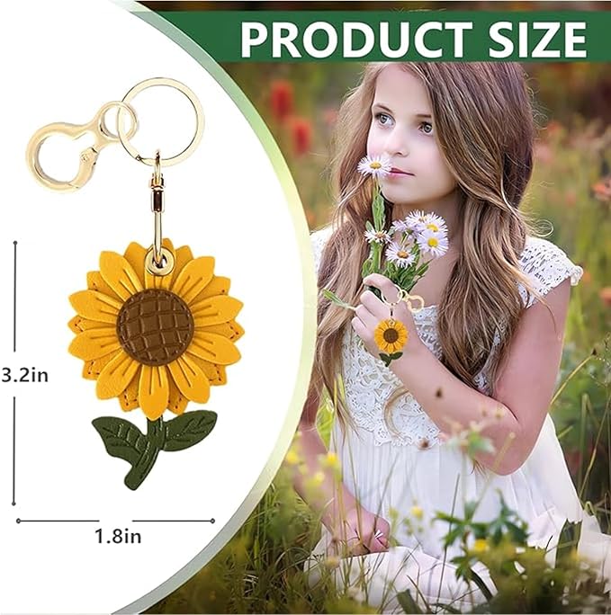 BORKUANA Leather Keychain Holder Case Compatible - Image 2