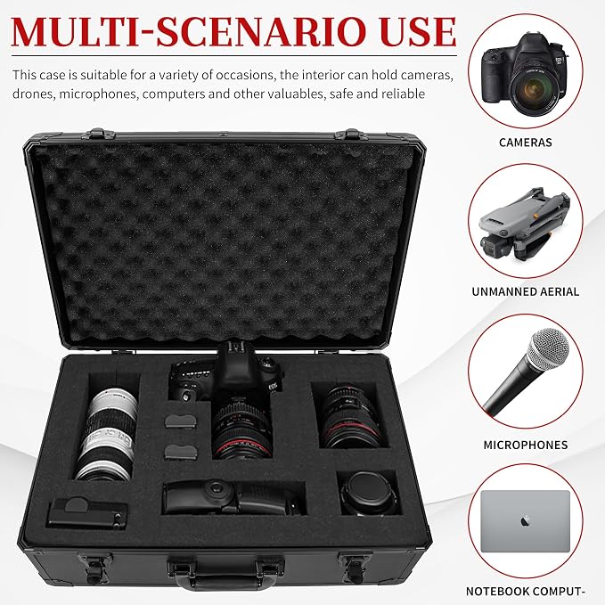 Protective Hard Case 22 X 14 X 8-Inch Shockproof Water-resistant - Image 3