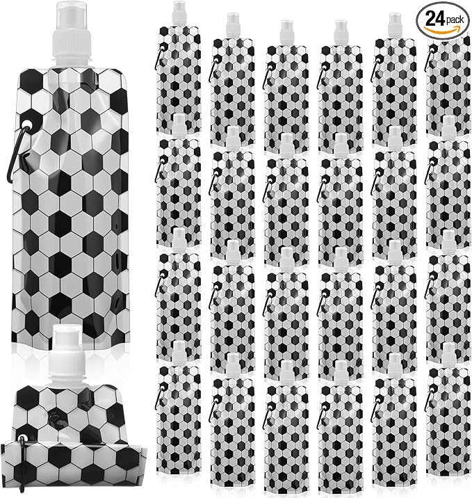 LemonRoad 24 Pack Collapsible Water Bottles Bulk 16 oz Sports Water Bottles by Unknown
