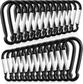 24 PCS Small Carabiner Clips, Spring Snap, Keychains Hooks, Backpacking by YSJNUS