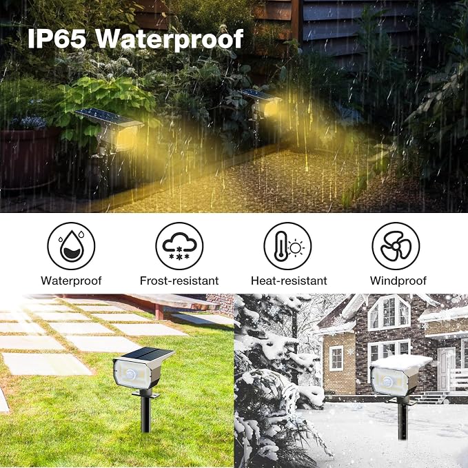 nipify Solar 1 Pack Spot Lights Outdoor Motion Sensor - Image 5
