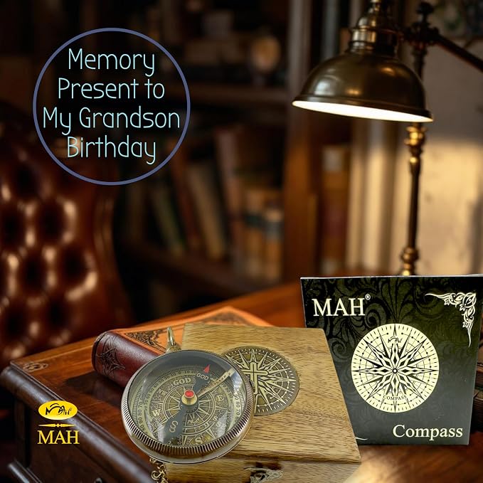 Brass Compass Gift to My Son Never Forget I Love You, Sentimental Keepsake from - Image 9