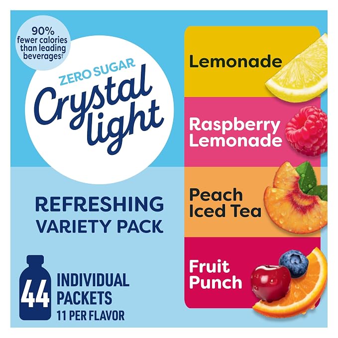 Crystal Light Refreshing Drink Mix Variety Pack, 44 Packets, by CrystalLight