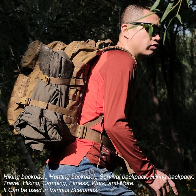 45L Tactical Backpack for Men Women, Military Assault Pack - Image 5