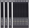 1"x 12"-12 Pack Reusable Fastening Cable Straps by MYUREN