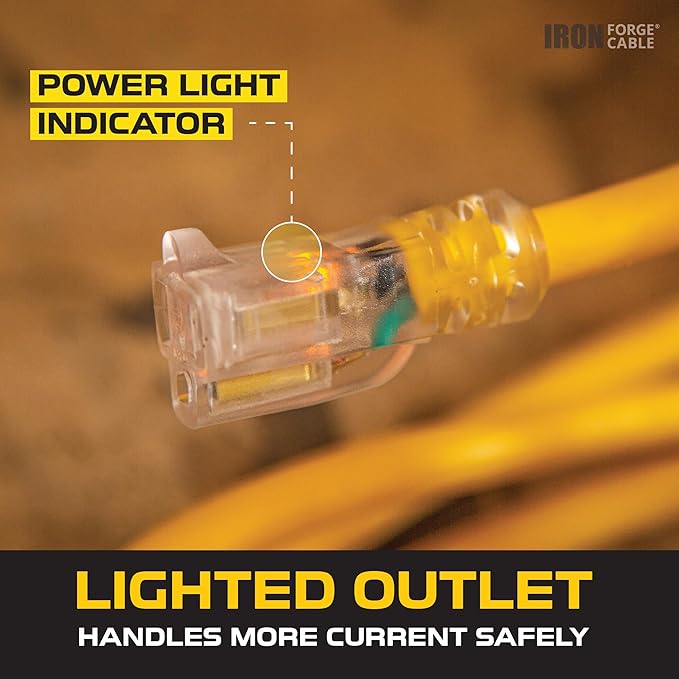 Iron Forge Cable Lighted Outdoor Extension Cord 15 ft 2 Pack - Image 5