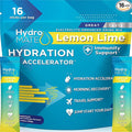 HydroMATE Electrolyte Powder Lemon Lime Hydration Packets Low Sugar 16 Count by HydroMATE