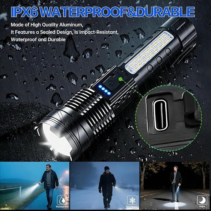Rechargeable Flashlights High Lumens, 7Mode LED Flashlight Rechargeable - Image 7