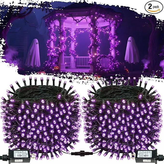 Connectable Purple String Lights, Twinkle Light by OZS