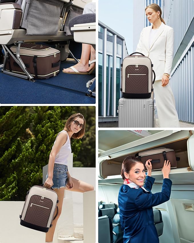 LOVEVOOK Large Travel Backpack for Women, TSA Carry on Backpack for Airplanes - Image 6