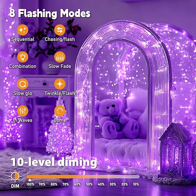 ZSJWL 6 Pack Rechargeable Fairy Lights - Image 7
