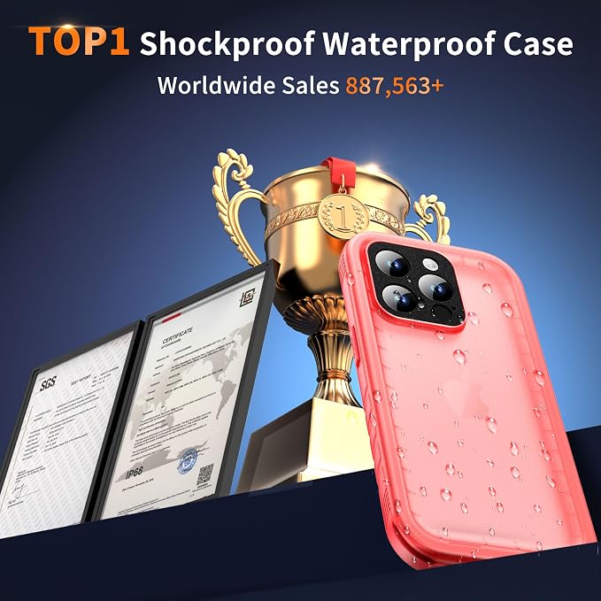 Cozycase Compatible with iPhone 13 Pro Max Waterproof Case - Image 8