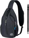 WATERFLY Small Hiking Sling Bag: Crossbody Sling Backpack Chest Bag Daypack by Waterfly