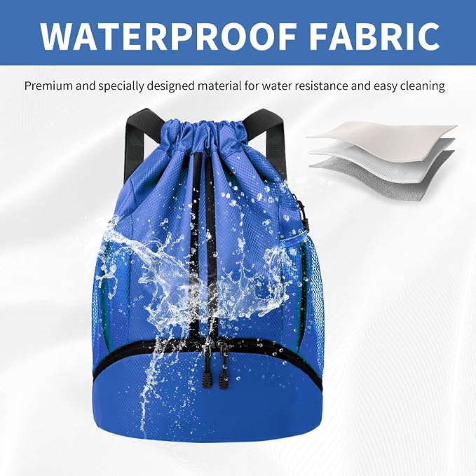 JELUTAR Drawstring Backpack Gym Bag - Image 3