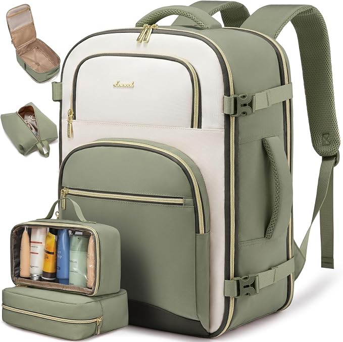 LOVEVOOK Travel Essentials Carry on Backpack 40L Travels Backpack by LOVEVOOK