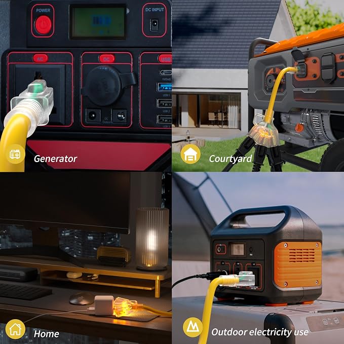 PlugSaf 25 FT 12/3 Gauge Outdoor Extension Cord - Image 8