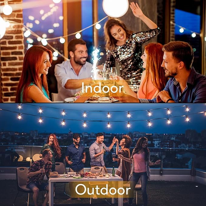Brightever Outdoor String Light 150FT, Waterproof Dimmable Patio Lights - Image 3
