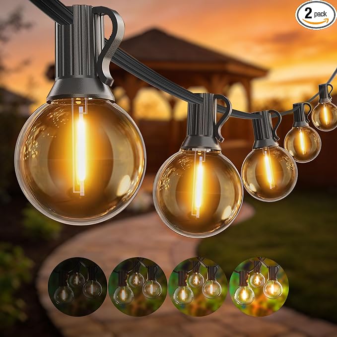 Outdoor String Lights 200FT Waterproof Globe String Lights by Lifeisgood