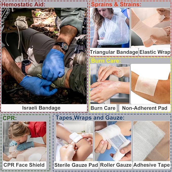 Survival First Aid Kit Outdoor Molle System - Image 8