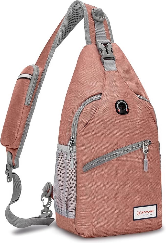 ZOMAKE Sling Bag, Small Crossbody Sling Backpack, Water Resistant Shoulder by ZOMAKE